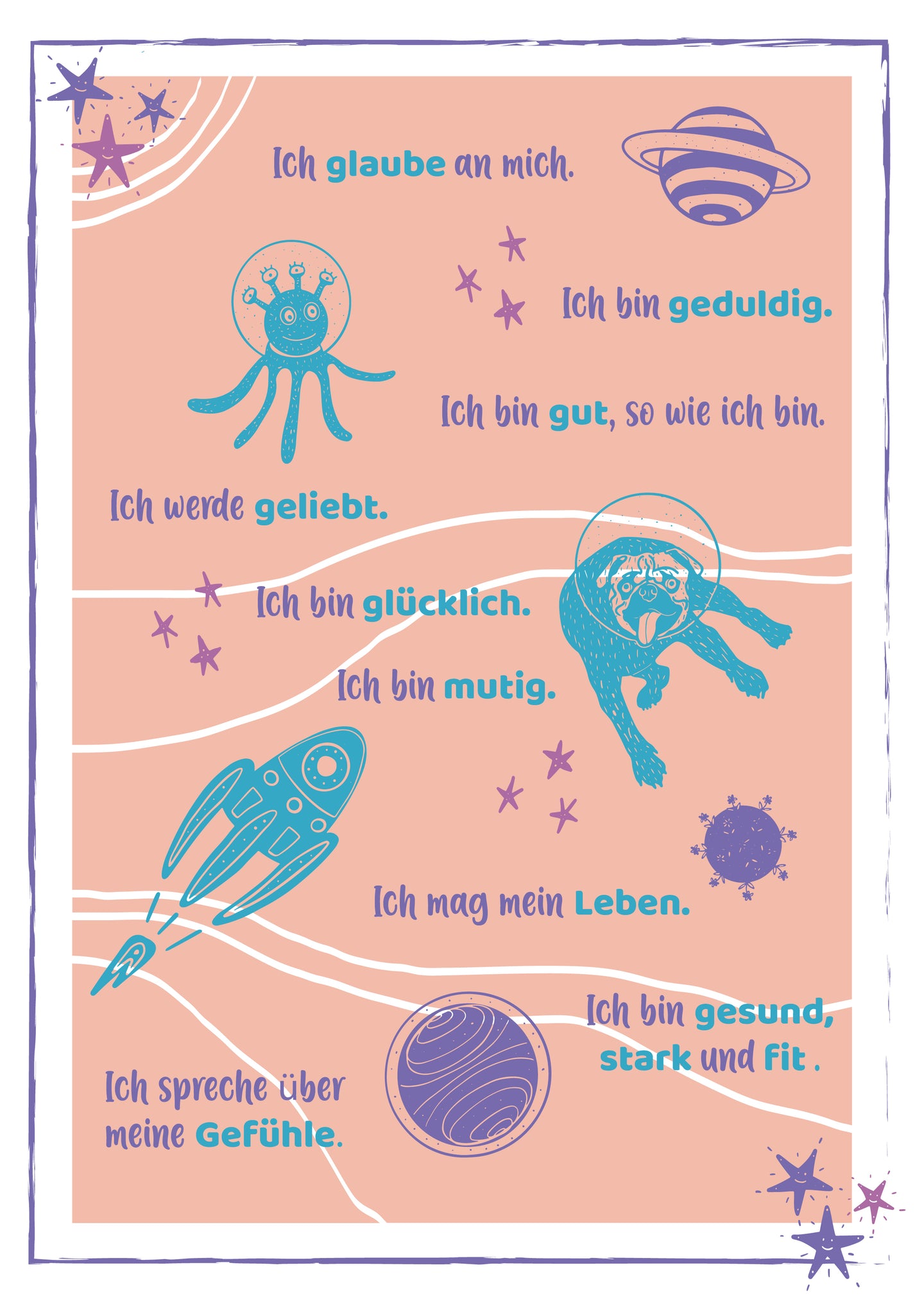 Weltall Kinder Affi